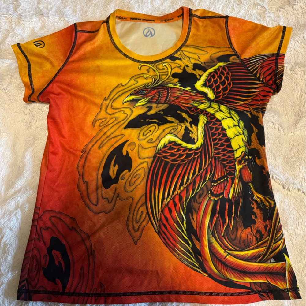 INKnBURN Vibrant Phoenix Women’s Short Sleeve T Shirt XXL EUC